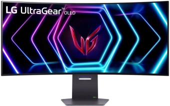 Монитор LG 39" UltraGear 39GS95QE-B черный OLED LED 21:9 HDMI M/M матовая HAS Piv 275cd 178гр/178гр 3440x1440 240Hz G-Sync FreeSync Premium Pro DP 2K USB 10.4кг - купить недорого с доставкой в интернет-магазине