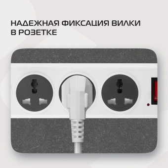 Сетевой фильтр Buro 500UNH-1.8-WG 1.8м (5 розеток) белый/серый (коробка) - купить недорого с доставкой в интернет-магазине