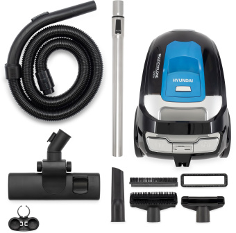 Пылесос Hyundai HYV-C2530 2200Вт черный/синий - купить недорого с доставкой в интернет-магазине