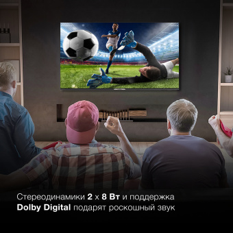 Телевизор LED Hyundai 50" H-LED50BU7003 Яндекс.ТВ Frameless черный 4K Ultra HD 60Hz DVB-T DVB-T2 DVB-C DVB-S DVB-S2 USB WiFi Smart TV - купить недорого с доставкой в интернет-магазине