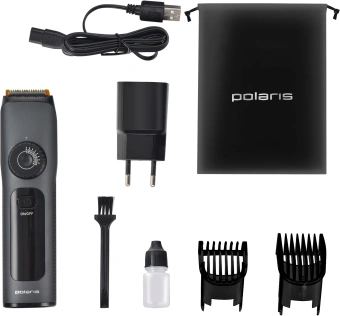 Машинка для стрижки Polaris PHC 2200 черный 100Вт (насадок в компл:2шт) - купить недорого с доставкой в интернет-магазине