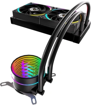 Система водяного охлаждения Formula Oasis L240 ARGB Soc-AM5/AM4/1200/2066/1700/1851 черный 4-pin 1-27.2dB Al+Cu 310W Ret (OASIS L240 ARGB BK) - купить недорого с доставкой в интернет-магазине