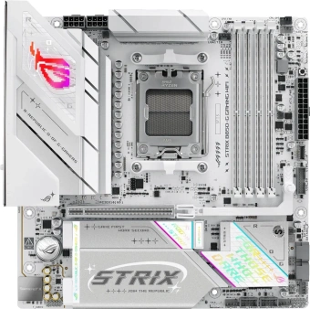 Материнская плата Asus ROG STRIX B850-G GAMING WIFI SocketAM5 AMD B850 4xDDR5 mATX AC`97 8ch(7.1) 2.5Gg RAID+HDMI+DP - купить недорого с доставкой в интернет-магазине