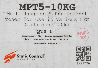 Тонер Static Control MPT5-10KG черный мешок 10000гр. для принтера HP LJ1200/4100/5000 - купить недорого с доставкой в интернет-магазине