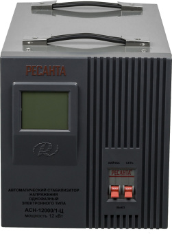 Стабилизатор напряжения Ресанта АСН-12000/1-Ц однофазный серый (63/6/10) - купить недорого с доставкой в интернет-магазине
