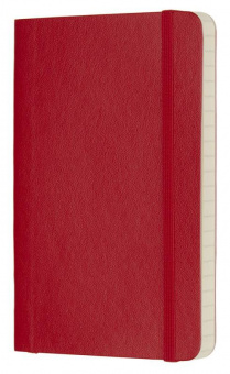 Блокнот Moleskine CLASSIC SOFT QP611F2 Pocket 90x140мм 192стр. линейка мягкая обложка красный - купить недорого с доставкой в интернет-магазине