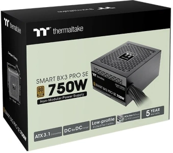 Блок питания Thermaltake ATX 750W Smart BX3 Pro SE Gen.5 80+ bronze (20+4pin) APFC 120mm fan 4xSATA RTL - купить недорого с доставкой в интернет-магазине