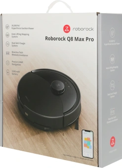 Пылесос-робот Roborock Q8 Max Pro 45Вт черный - купить недорого с доставкой в интернет-магазине