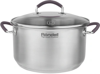 Кастрюля Rondell Akzent RDS-1389 5.1л. d=24см (с крышкой) стальной - купить недорого с доставкой в интернет-магазине