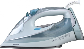 Утюг Hyundai H-SI01340 2800Вт голубой/белый - купить недорого с доставкой в интернет-магазине
