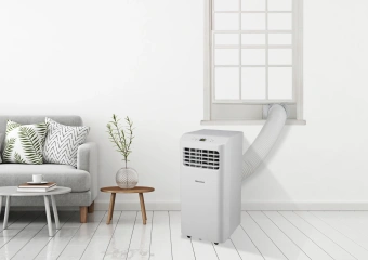 Кондиционер мобильный Hisense V-series AP-09CR4GKVS00 белый площ.17м2 - купить недорого с доставкой в интернет-магазине