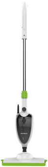 Швабра паровая Supra SMS-201 1500Вт белый/зеленый - купить недорого с доставкой в интернет-магазине