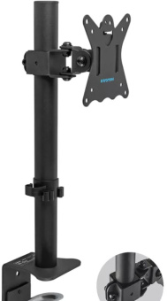 Кронштейн для мониторов Kromax CASPER-505 черный 10"-34" макс.10кг настольный поворот и наклон - купить недорого с доставкой в интернет-магазине