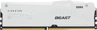 Память DDR5 32GB 5200MHz Kingston KF552C36BWEA-32 Fury Beast White Expo RGB RTL Gaming PC5-41600 CL36 DIMM 288-pin 1.25В kit single rank с радиатором Ret - купить недорого с доставкой в интернет-магазине