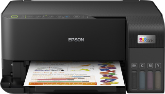 МФУ струйный Epson EcoTank L3550 (C11CK59405/C11CK59506) A4 WiFi черный - купить недорого с доставкой в интернет-магазине