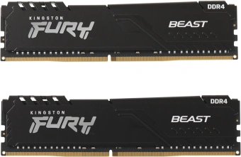 Память DDR4 2x16GB 3200MHz Kingston KF432C16BB1K2/32 Fury Beast RTL Gaming PC4-25600 CL16 DIMM 288-pin 1.35В dual rank с радиатором Ret - купить недорого с доставкой в интернет-магазине