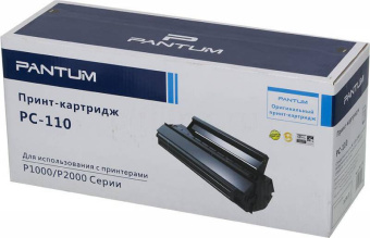 Картридж лазерный Pantum PC-110 черный (1500стр.) для Pantum P1000/2000/P2050/5000/5005/6000/6005 - купить недорого с доставкой в интернет-магазине