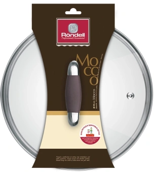 Крышка Rondell Mocco&Latte RDA-535 d=28см крыш.прозрачный руч.коричневая - купить недорого с доставкой в интернет-магазине