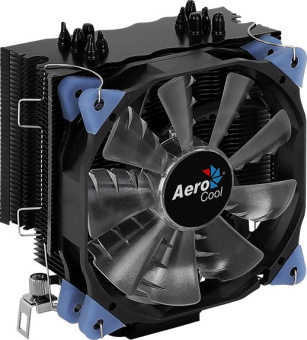 Устройство охлаждения(кулер) Aerocool Verkho 5 DARK Soc-AM5/AM4/1151/1200/2066/2011/1700 4-pin 15-27dB Al+Cu 150W 741gr Ret (VERKHO 5 DARK PWM) - купить недорого с доставкой в интернет-магазине