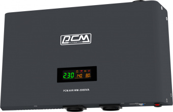 Стабилизатор напряжения Powercom WM-3000VA 1800Вт 3000ВА графитовый - купить недорого с доставкой в интернет-магазине