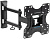 Кронштейн для телевизора Kromax OPTIMA-214 черный 20"-43" макс.30кг настенный поворотно-выдвижной и наклонный