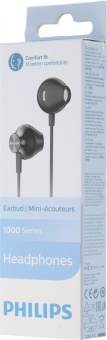 Наушники вкладыши Philips TAUE100BK/00 1.2м черный проводные в ушной раковине - купить недорого с доставкой в интернет-магазине