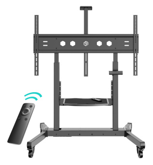 Стойка для телевизора Onkron TS1991 eLift черный 50"-100" макс.120кг напольный наклон - купить недорого с доставкой в интернет-магазине