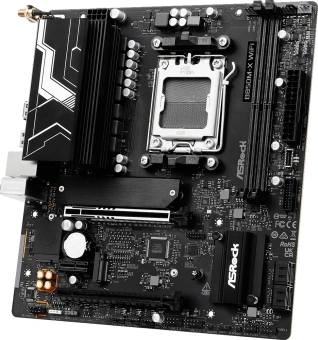 Материнская плата Asrock B850M-X WIFI R2.0 Socket AM5 AMD B850 2xDDR5 mATX AC`97 8ch(7.1) 2.5Gg RAID+HDMI+DP - купить недорого с доставкой в интернет-магазине