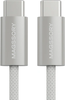 Кабель Magssory CBL002 USB Type-C (m)-USB Type-C (m) 1.5м белый коробка - купить недорого с доставкой в интернет-магазине