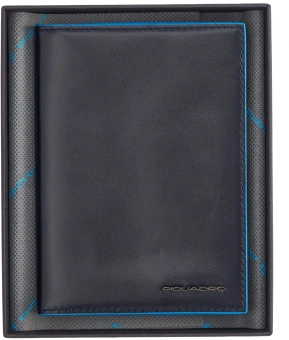 Обложка для документов Piquadro Blue Square PP5246B2R/BLU2 синий натур.кожа - купить недорого с доставкой в интернет-магазине