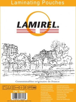 Пленка для ламинирования Fellowes 125мкм A7 (100шт) глянцевая 105x75мм Lamirel (LA-78663) - купить недорого с доставкой в интернет-магазине