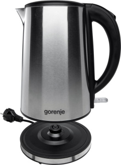 Чайник электрический Gorenje K15DWS 1.5л. 2200Вт нержавеющая сталь корпус: металл/пластик - купить недорого с доставкой в интернет-магазине