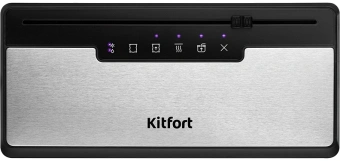 Вакуумный упаковщик Kitfort КТ-1555 110Вт 0.6Бар шир.пак.:30см серебристый/черный - купить недорого с доставкой в интернет-магазине