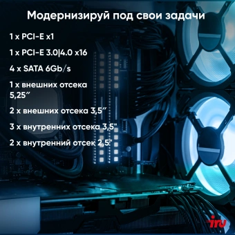 ПК IRU Home 310H6SE MT i3 12100 (3.3) 16Gb SSD256Gb UHDG 730 Free DOS GbitEth 400W черный (1994644) - купить недорого с доставкой в интернет-магазине