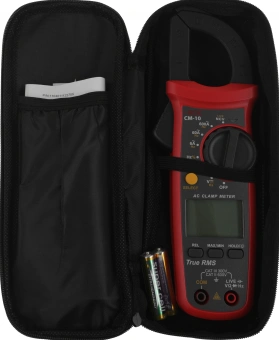 Клещи токоизмерительные RGK CM-10 цифр. измер.ток:переменный/постоянный красный/черный (776417) - купить недорого с доставкой в интернет-магазине