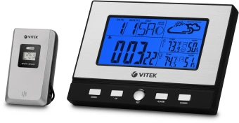 Погодная станция Vitek VT-3533 серебристый - купить недорого с доставкой в интернет-магазине