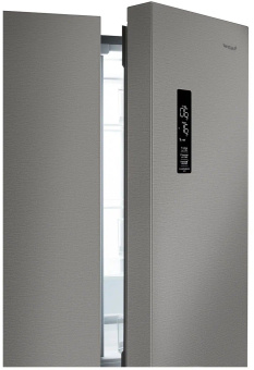 Холодильник Weissgauff WCD 450 X NoFrost Inverter 2-хкамерн. нержавеющая сталь инвертер - купить недорого с доставкой в интернет-магазине