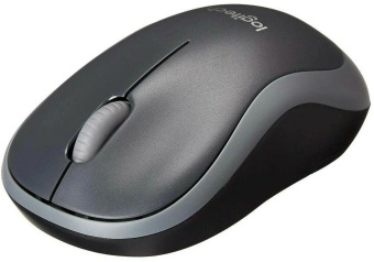 Мышь Logitech M186 черный/серый оптическая 1000dpi беспров. USB для ноутбука 2but (910-004131) - купить недорого с доставкой в интернет-магазине