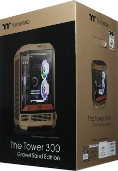 Корпус Thermaltake The Tower 300 Gravel Send коричневый без БП mATX 8x120mm 6x140mm 2xUSB3.0 audio bott PSU - купить недорого с доставкой в интернет-магазине
