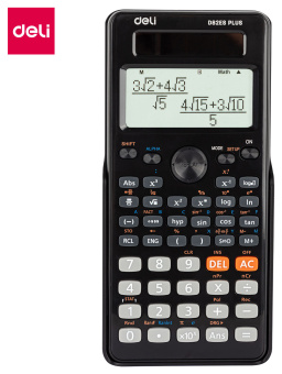 Калькулятор научный Deli ED82ES черный 10+2-разр. - купить недорого с доставкой в интернет-магазине