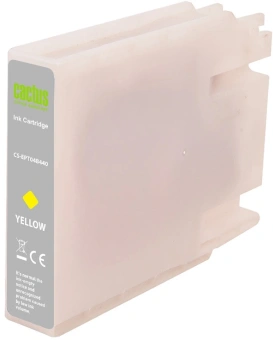 Картридж струйный Cactus CS-EPT04B440 T04B4 желт.пигм. (54мл) для Epson WorkForce Pro WF-C8190, WF-C8690 с чипом - купить недорого с доставкой в интернет-магазине