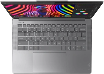 Ноутбук Lenovo Yoga Pro 7 14IAH10 Core Ultra 7 255H 32Gb SSD1Tb Intel Arc 140T 14.5" OLED Touch 3K (3000x1876) Windows 11 Home grey WiFi BT Cam (83KF002KRK) - купить недорого с доставкой в интернет-магазине