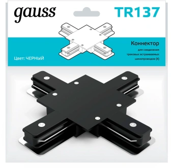 Соединитель Gauss TR137 черный - купить недорого с доставкой в интернет-магазине