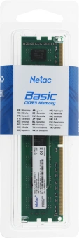 Память DDR3 8Gb 1600MHz Netac NTBSD3P16SP-08 Basic RTL PC3-12800 CL11 DIMM 240-pin 1.5В - купить недорого с доставкой в интернет-магазине