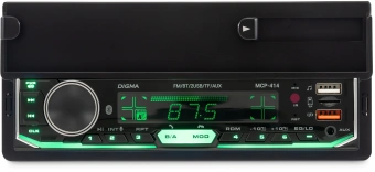 Автомагнитола Digma MCP-414 1DIN 4x45Вт v5.0 USB 2.0 AUX 4 ПДУ - купить недорого с доставкой в интернет-магазине