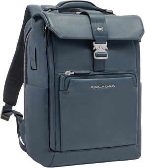 Рюкзак мужской Piquadro Tebe CA7158W144/BLU синий натур.кожа - купить недорого с доставкой в интернет-магазине