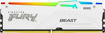 Память DDR5 32GB 6000MHz Kingston KF560C36BWEA-32 Fury Beast White Expo RGB RTL Gaming PC5-48000 CL36 DIMM 288-pin 1.35В dual rank с радиатором Ret - купить недорого с доставкой в интернет-магазине