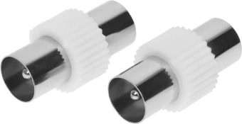 Адаптер антенный Premier 4-400/2 Coax (m)/Coax (m) серебристый (уп.:2шт) - купить недорого с доставкой в интернет-магазине
