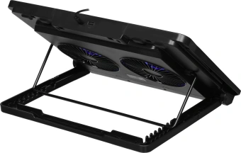 Подставка для ноутбука Digma D-NCP170-2x110 18" 400x288x45мм 52дБ 2xUSB 2x 110ммFAN 1100г Fan-control металл/пластик черный - купить недорого с доставкой в интернет-магазине