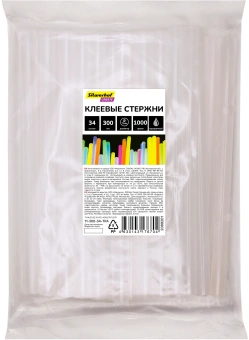 Cтержни клеев. для клеев.пист. Silwerhof 11-300-34-TRA дл.300мм D11мм прозрачный упак:34шт - купить недорого с доставкой в интернет-магазине